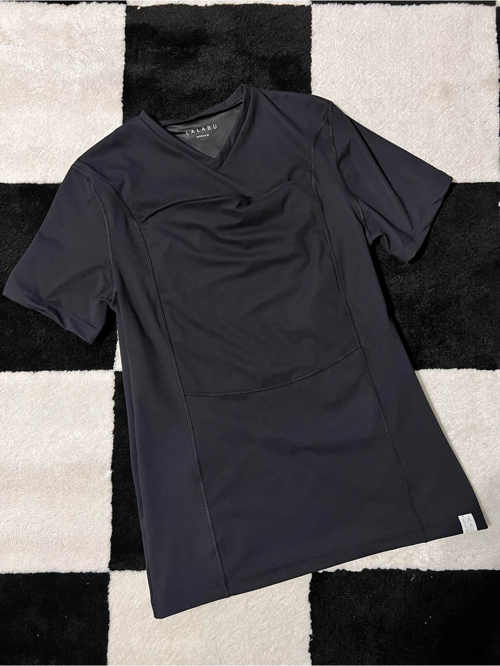 Men’s Black V-Neck carrier Top - Lalabu